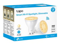 Tapo L610 - Led-Pære For Søkelys - Gu10 - 2.9 W (Ekvivalent 50 W) - Klasse D - Varmt Hvitt Lys - 2700 K (En Pakke 2)