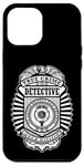 Coque pour iPhone 12 Pro Max Badge de police amusant True Crime Detective Division