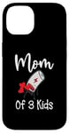 Coque pour iPhone 14 Batterie faible pour la fête des mères pour maman de 3 enfants