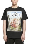 Mister Tee Men's El Paso Oversize Tee T-Shirt, Black, XS