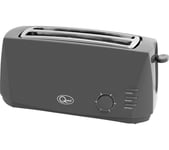 QUEST 35089 4-Slice Toaster - Grey, Silver/Grey