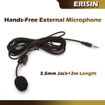 3M Length External Microphone Standard 3.5mm Jack for Computer Car Head Units