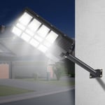 Eulenke 300W Lampadaire LED solaire avec détecteur de mouvement Jardin IP67 APPLIQUE EXTERIEURE