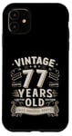 Coque pour iPhone 11 Vintage Legend 77 Years Old Limited Edition Men Women Bday