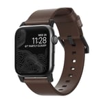 NOMAD Apple Watch 44/45/46mm/Apple Watch Ultra Ranneke Modern Band Black Hardware Rustic Brown