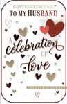 HUSBAND VALENTINE'S DAY Card FABULOUS EX-LARGE  With 8 PAGE INSERT Valentines CL