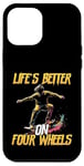 Coque pour iPhone 12 Pro Max Skateboard Lovers Skater Board pour hommes