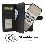 Skimblocker Motorola Edge 50 Pro 5G XL Magnet Plånboksfodral (Svart)