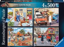 Ravensburger 4 x 500 Happy Days No6 Jigsaw Puzzle - Work Day Memories