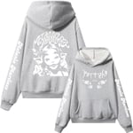 Melanie Martinez Polyester Hoodie i Hiphop-stil för Män och Kvinnor grey M