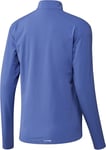 adidas Women's Terrex Multi Climacool Half Zip Long Sleeve, semi Cobalt Blue, XS