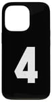 iPhone 13 Pro #4 Jersey Varsity Uniform Number Sport Case