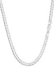 Chaine Homme Argent 925 Grosse Maille 55 cm 5mm Massif Collier Femme Cubaine Longue pour Pendentif Garcon Fine Bijoux Ado 16 ans Jeune Adolescente Cadeau Enfant Fille Noël