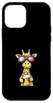 Coque pour iPhone 12 mini Girafe de ski avec bière | Apres Ski Comic