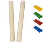 A-Star Claves en bois d'érable, 20 cm - 2 pièces/paire - Bâtons de rythme portatifs, instrument de percussion en bois