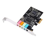 SQBB PCI-E ljudkort 5.1 6-kanals CMI8738 Chipset Audios Digital Desktop PCI-E-kort