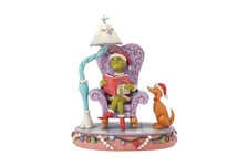 Enesco The Grinch by Jim Shore Grinch in A Large Chair Figurine Lumineuse