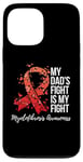 Coque pour iPhone 13 Pro Max My Dad's Fight Is My Fight Myelofibrosis Awareness