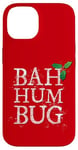 Coque pour iPhone 14 Citation Anti-Noël de Dickens Scrooge un Bah Humbug