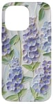 iPhone 14 Pro Max Lilac Oil Painting Impasto Floral Pattern Artsy Botanical Case