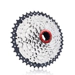 Cassette De Vélo 11-42T Kit De Cassette 8 Vitesses, Roue Libre De Vélo, Accessoires De Vélo pour Vélo De Route De Vélo De Montagne (Ultraléger) Argent