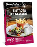 Wonderbox - Coffret Cadeau couple - BISTROTS ET SAVEURS - idée cadeau de noël - 1100 repas en brasseries de caractère