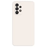 Avfasat gummerat droppskydd för Samsung Galaxy A53 5G - Beige Brun