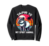 Tapir Is My Spirit Animal Cute Vintage Tapir Men Women Kids Sweatshirt