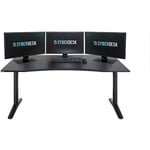 Bureau Gaming elite xxl- Ergonomique grand bureau - 170 x 76 x 76 -75 cm - Ordinateur Bureau de Jeu avec led - systeme de gestion des câbles dans le