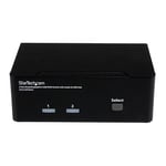 Startec Dual DisplayPort USB KVM Switch with Audio & USB 2.0 Hub