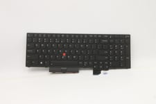 Lite-On - Erstatningstastatur For Bærbar Pc - Bakbelysning - Usa Med Eurosymbol - Svart - For Thinkpad P15 Gen 1 20St, 20Su  T15g Gen 1 20Ur, 20Us