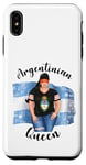 Coque pour iPhone XS Max Casquette de baseball pour femme avec drapeau argentin de la reine argentine