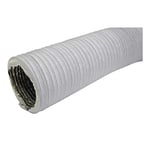 Steinberg14 White 127mm Flexible Ducting 1m - 5 inch Ducting for Air Conditioner - Extractor Tube Hose - Tumble Dryer Pipe - PVC/Aluminium Duct for Cooling Ventilation and Air Conditioning Systems