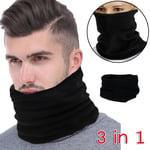 3 en 1 Echarpe Laine Cache Cou Foulard Masque Bonnet Homme Femme Ski Sport Hiver