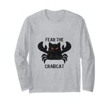 Fear the Crabcat - Funny Cryptid Cryptozoology Vintage Long Sleeve T-Shirt