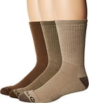 Merrell Unisex-Adult's 3 Pack Cushioned Performance Hiker (Low/Quarter Socks) Casual, Olive (Crew), L-X-L (Pack of 3)