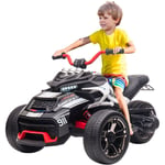 Voitures électriques pour enfants, motos électriques à trois roues, batterie 12V7Ah, usb Bluetooth, lumières, blanc