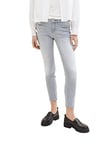 TOM TAILOR 1035536 Alexa Slim Jeans Femme ,10217 - Used Bleached Grey Denim ,25W / 28L