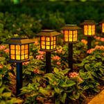 GIGALUMI Solar Lights Outdoor Garden, 12 Pack Flickering Flame LED Solar Lights Outdoor,Garden Lights Solar Powered Waterproof,Solar Christmas Lights, Garden, Landscape, Path, Yard, Patio,Auto On/Off