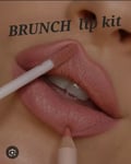 Revolution Lip Contour Kit Matte Finish Liquid Lipstick & Lip Liner Brunch