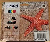 GENUINE EPSON 603XL Multipack (all 4 STARFISH XL inks) ORIGINAL box dated 2026