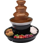 Gojoy - Fontaine à chocolat à 3 étages - En acier inoxydable - 40 w - Fonction maintien au chaud - Capacité : 0,45 kg - 10,2 x 10,7 pouces