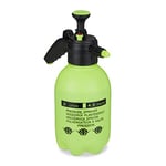 Relaxdays Pulvérisateur Universel Manuel 2L, Jet réglable, pour Eau et désherbant, brumisateur Jardin, Vert Clair/Noir