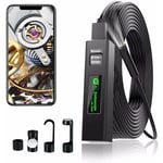 Bromol - Caméra Endoscope WiFi Camera Endoscopique 1200P hd Camera Inspection Canalisation avec lumière led pour iPhone/Android Téléphone