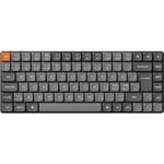 Keychron K3 Max QMK/Via Wireless Mechanical Keyboard, 75% Programmable Layout, RGB LED, Gateron Red Switch Hot-Swap, Aluminium Frame Bluetooth/USB-C Wired Gaming Keyboard for Mac Windows Linux