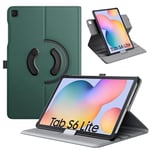 TiMOVO Coque pour Samsung Galaxy Tab S6 Lite 2024/2020/2022, Étui de Protection Rotatif à 90° avec Boucle de S Pen, Housse Auto Réveil/Sommeil pour Galaxy Tab S6 Lite 10,4", Vert Nuit