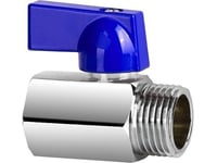 Un Ball Valve 1/2'Mini W With Cold Chrome