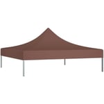 Toit de tente de réception - Toile de Tonnelle 3x3 m Marron 270 g-m² - Home-1993