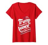 Womens Red Trump T Shirt V-Neck T-Shirt