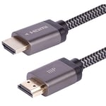 Monoprice Câble HDMI 2.1 tressé certifié 8K Ultra Haut débit – 0,9 m – Noir | 48 Gbit/s, Compatible avec Sony PS 5, PS 5 Digital Edition, Xbox Series X et Xbox Series S